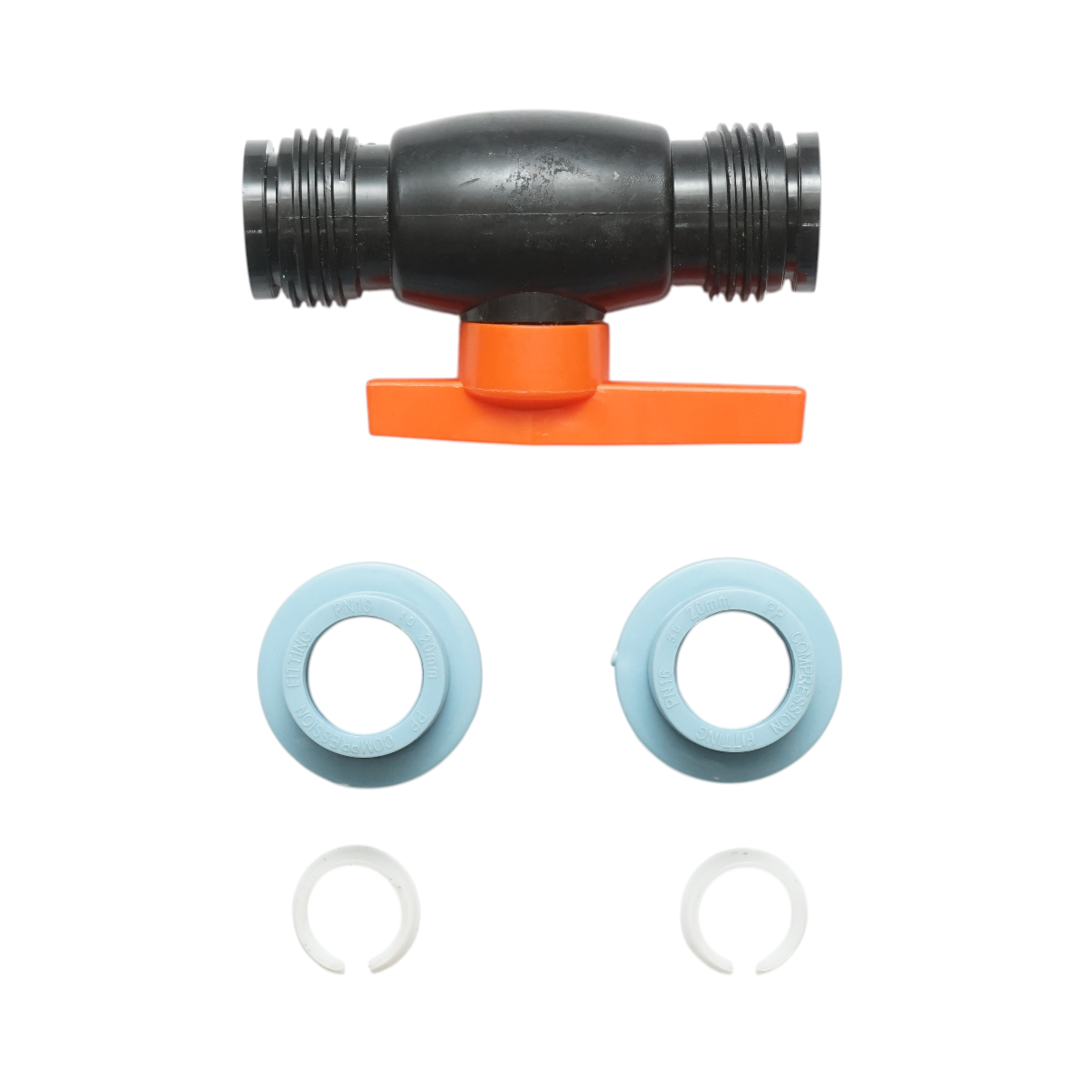Robinet mufa cu bila compresiune D20x20mm, PN16 bar pentru sisteme de irigatii - imagine 5