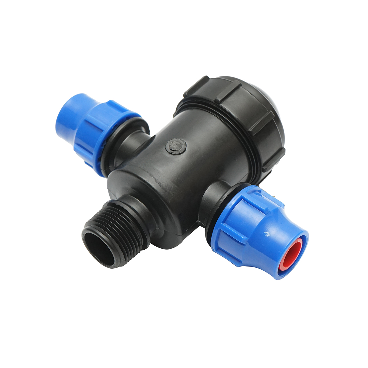Filtru plastic teu cu sita 20x20mmx1 tol pentru sisteme de irigatii - imagine 3