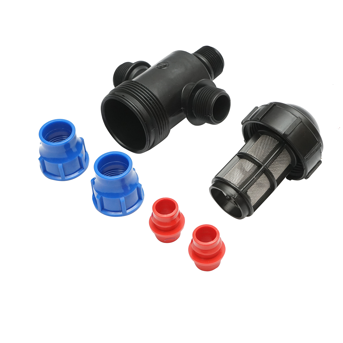 Filtru plastic teu cu sita 20x20mmx1 tol pentru sisteme de irigatii - imagine 4