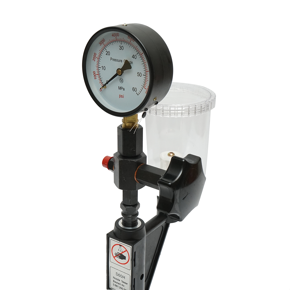 Tester injectoare diesel 600 bar, adaptor M12, M14 cu rezervor 1L - imagine 6