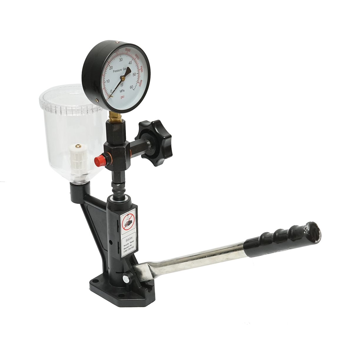 Tester injectoare diesel 600 bar, adaptor M12, M14 cu rezervor 1L
