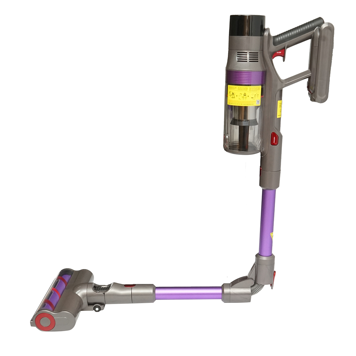 Aspirator vertical fara fir 500W, putere aspirare 10-38 kPa, baterie 2500 mAh, recipient praf 1.2L, 4 moduri de aspirare, ecran tactil LED, perie iluminata LED, ONSEEN S702 - imagine 3