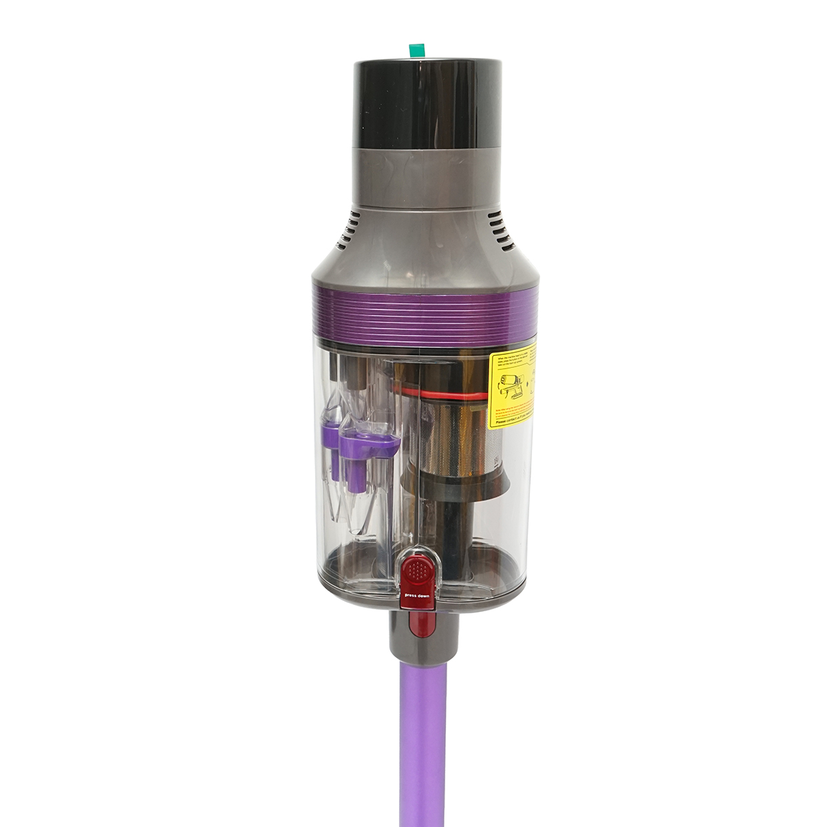 Aspirator vertical fara fir 500W, putere aspirare 10-38 kPa, baterie 2500 mAh, recipient praf 1.2L, 4 moduri de aspirare, ecran tactil LED, perie iluminata LED, ONSEEN S702 - imagine 8