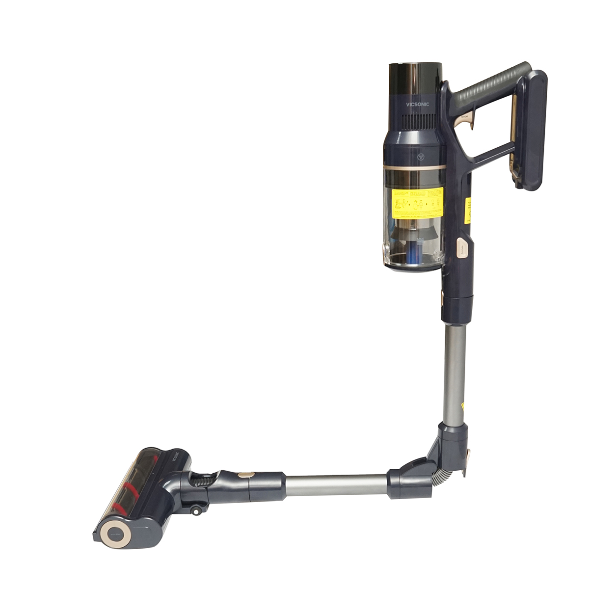 Aspirator vertical fara fir 480W, putere aspirare 15-30 kPa, baterie 2500mAh, recipient praf 1.2L, 4 moduri de aspirare, ecran tactil LED, perie iluminata LED, VICSONIC S7 - imagine 3