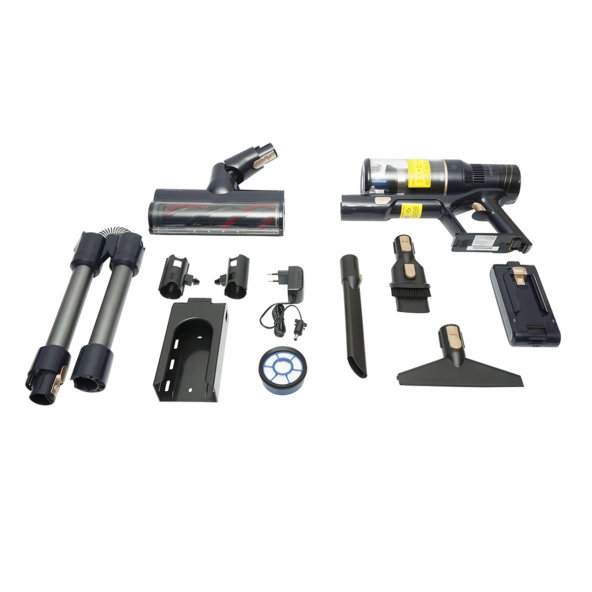 Aspirator vertical fara fir 480W, putere aspirare 15-30 kPa, baterie 2500mAh, recipient praf 1.2L, 4 moduri de aspirare, ecran tactil LED, perie iluminata LED, VICSONIC S7 - imagine 4