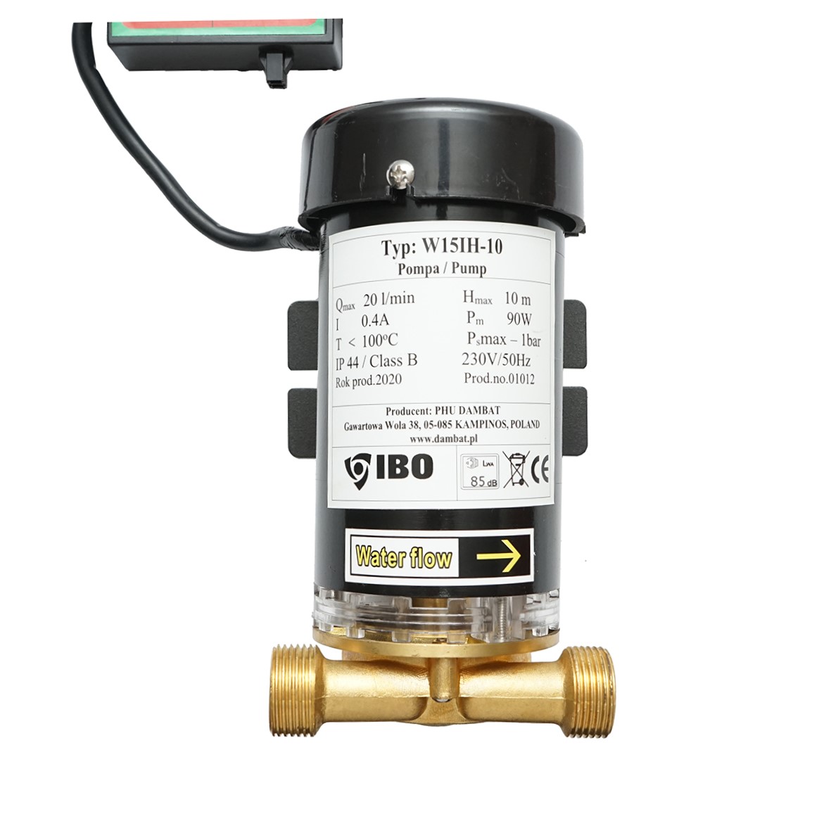 Pompa ridicare presiune apa calda/rece 90W, 220V, 20 l/min, inaltime 10m, presiune 1 bar IP44 - imagine 4