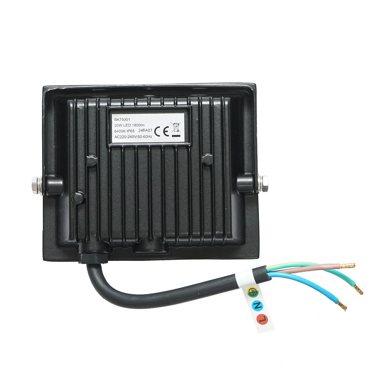 Proiector LED 20W, 6400K, 1800lm, alimentare 220-240V, 110x90x26mm IP65 Breckner Germany - imagine 2