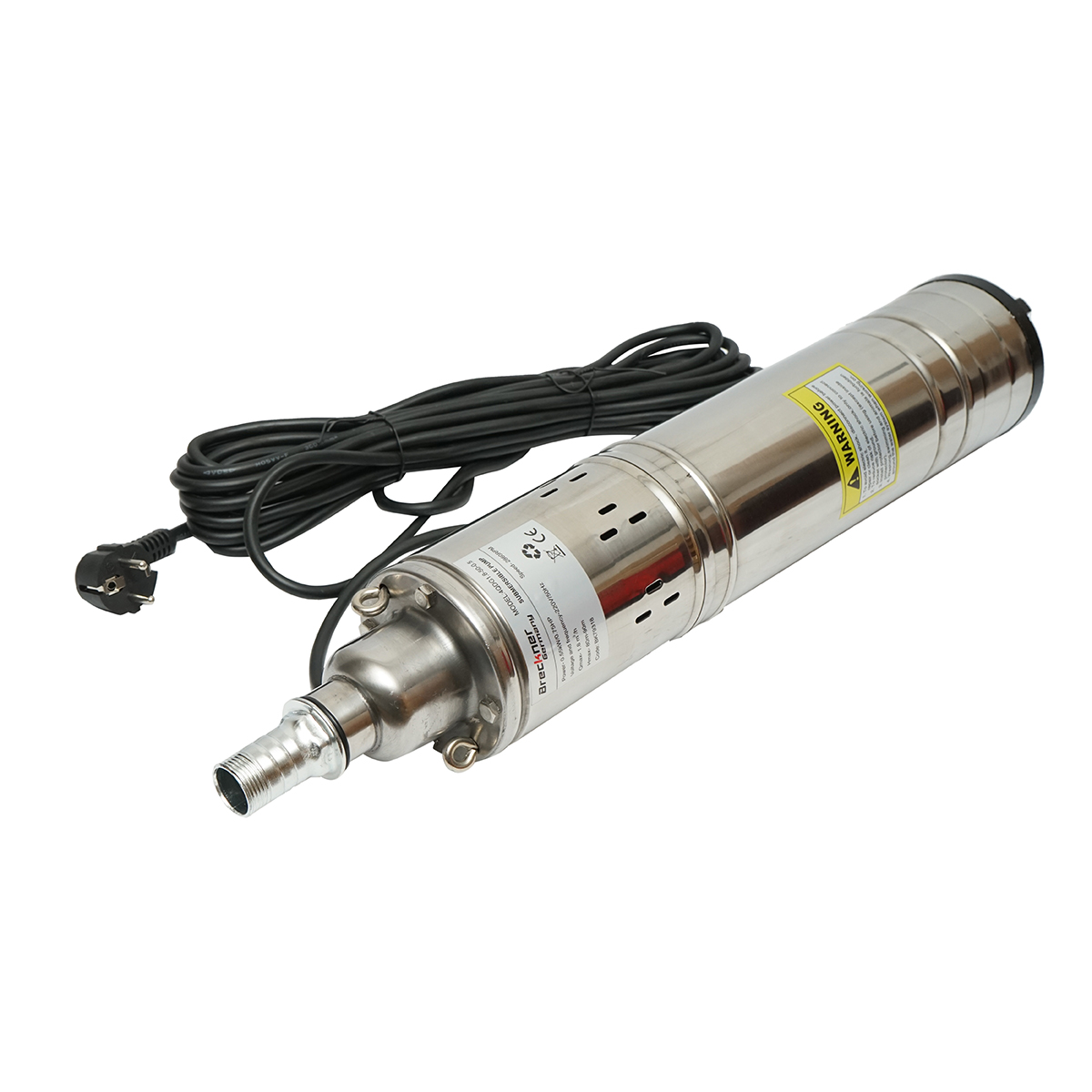 Pompa apa submersibila 550W/0.75HP, 220V, D100mm, 30 l/min, 1.8 m3/h, H80-90m, 2860 rpm 4QDG1.8-50-0.5 Breckner Germany - imagine 2