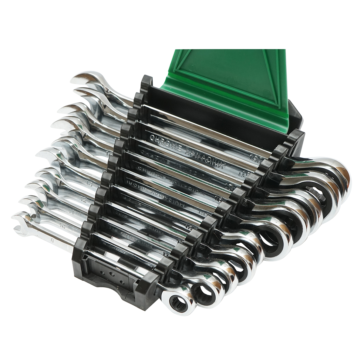 Set chei combinate fixe si inelare cu clichet 8-19mm 10 piese Breckner Germany - imagine 3