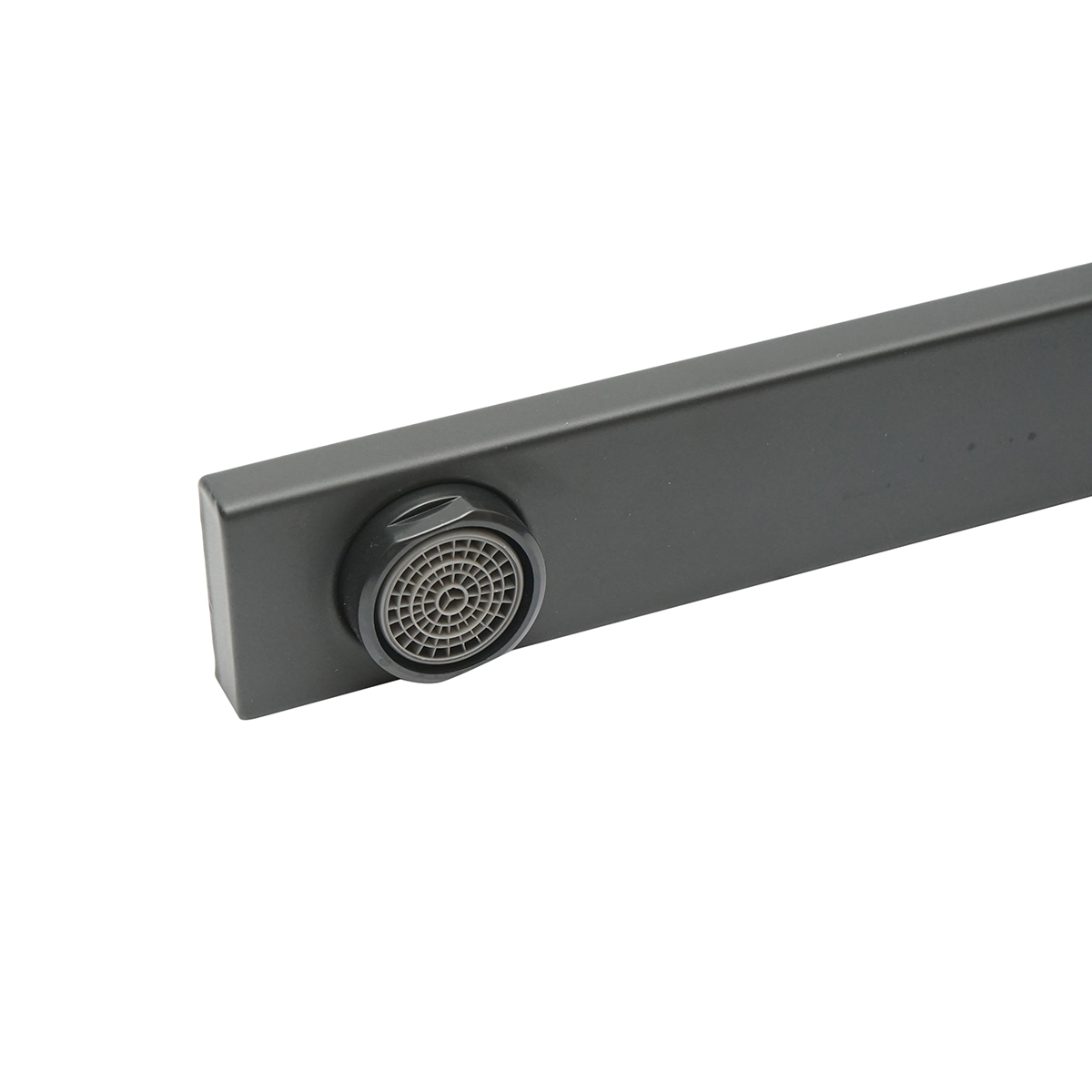 Baterie chiuveta bucatarie rotativa, finisaj negru mat, stativ cu monocomanda, aliaj zinc, accesorii incluse - imagine 7