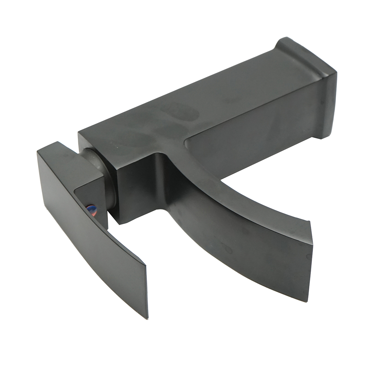 Baterie lavoar tip cascada, monocomanda, finisaj negru mat, aliaj zinc, accesorii incluse - imagine 5