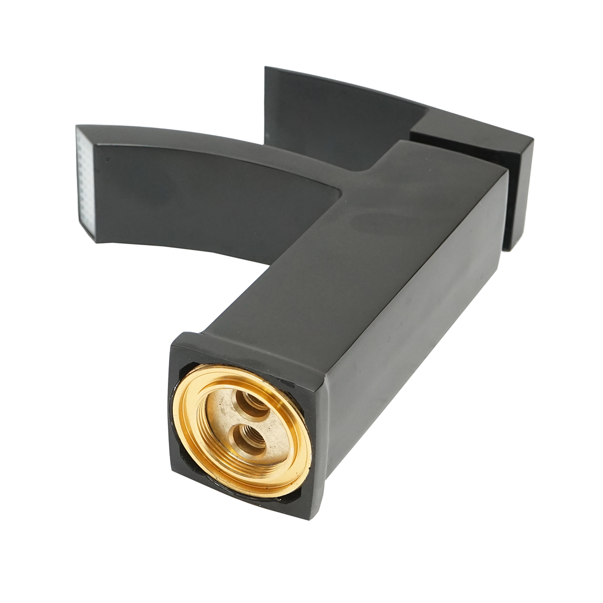 Baterie lavoar tip cascada, monocomanda, finisaj negru mat, aliaj zinc, accesorii incluse - imagine 3