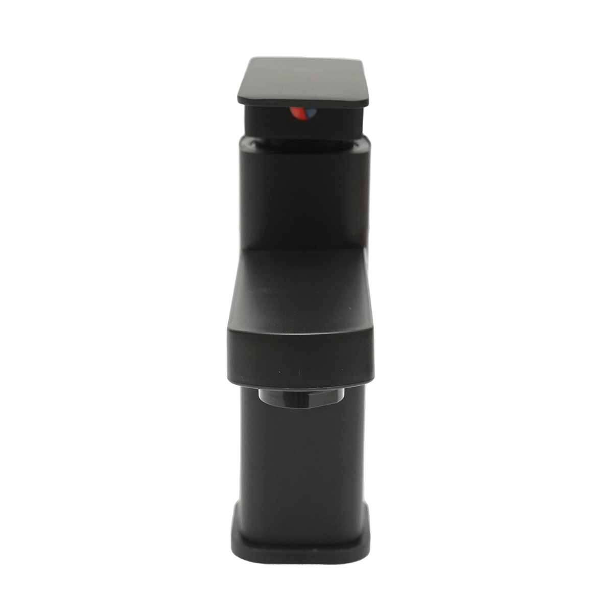 Baterie lavoar monocomanda, finisaj negru mat, montaj stativ, otel inoxidabil, accesorii incluse - imagine 4