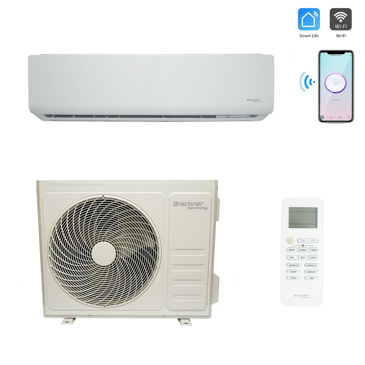 Aparat de aer conditionat inverter 24000 BTU, clasa energetica A++/A+, functie incalzire, dezumidificare, I feel, Wi-Fi, aplicatie Smart Life TCL