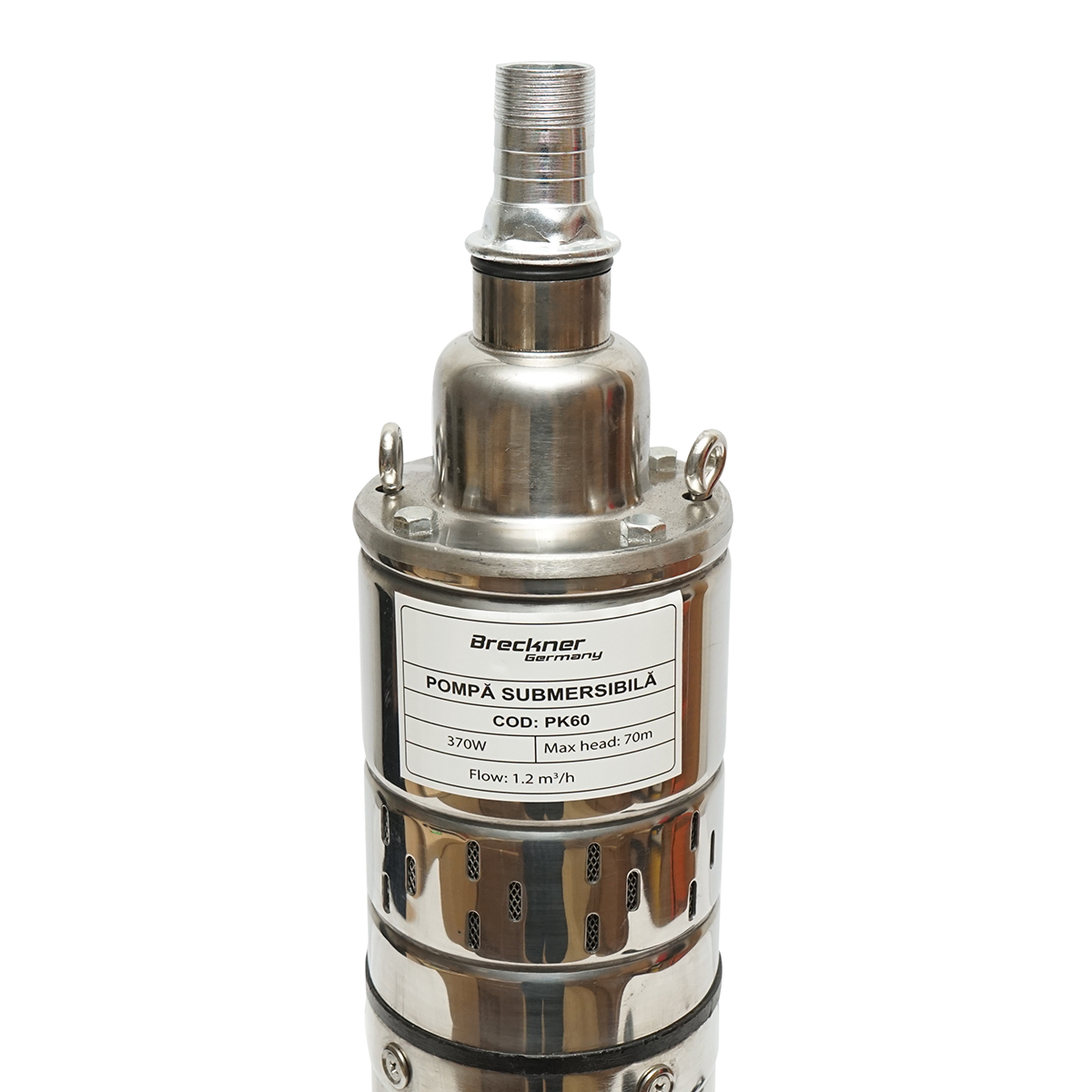 Pompa apa submersibila D100mm, 370W, 220V, debit 1.2 m3/h, H70m, 2860 rpm 4QGD1.2-50-0.37 Breckner Germany - imagine 4