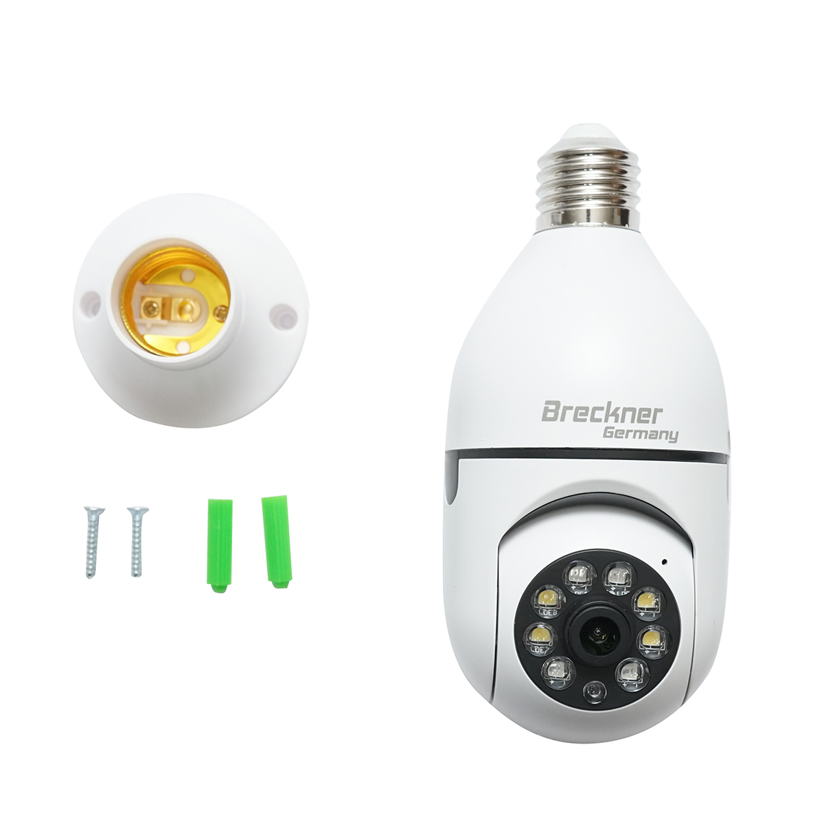 Camera de supraveghere smart-bulb 2 MP, rotativa 360 grade PTZ, P2P WIFI 2.4GHz, tip bec E27 cu senzor de miscare si aplicatie iCSee