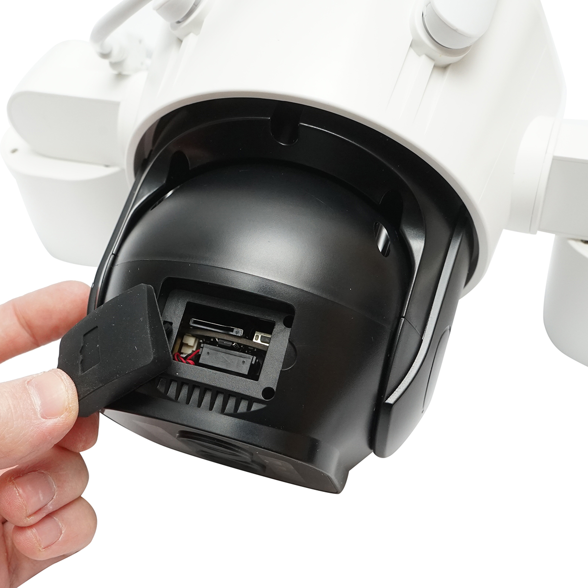 Camera de supraveghere 4 lentile, 3 obiective 16 MP, WIFI 2.4GHz, rotire 360 grade PTZ cu senzor de miscare, zoom 10X, alarma, IR night vision, detectie umana si aplicatie IPC360 Home - imagine 5