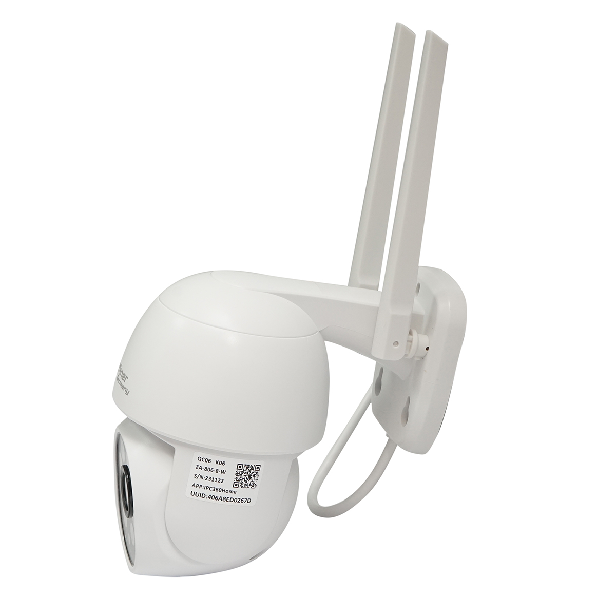 Camera de supraveghere 8 MP, WIFI 2.4GHz, rotire 360 grade PTZ cu senzor de miscare, alarma, detectie umana, night vision si aplicatie IPC360 Home - imagine 3