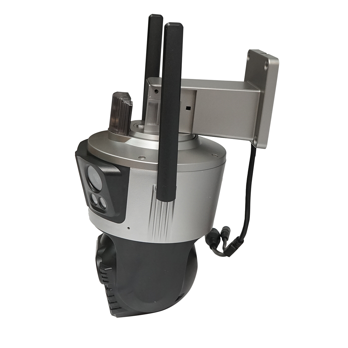 Camera de supraveghere 3 lentile, 3 obiective 8 MP, 2 CPU dual control, P2P WIFI 2.4G, PTZ cu senzor de miscare, alarma, night vision, AI detectie umana si aplicatie iCSee - imagine 3