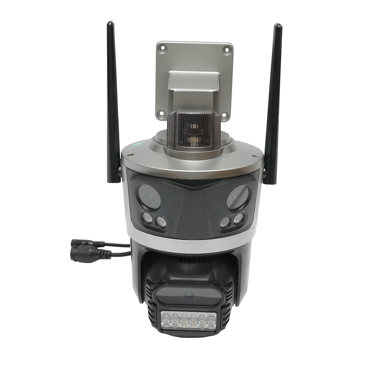 Camera de supraveghere 3 lentile, 3 obiective 8 MP, 2 CPU dual control, P2P WIFI 2.4G, PTZ cu senzor de miscare, alarma, night vision, AI detectie umana si aplicatie iCSee