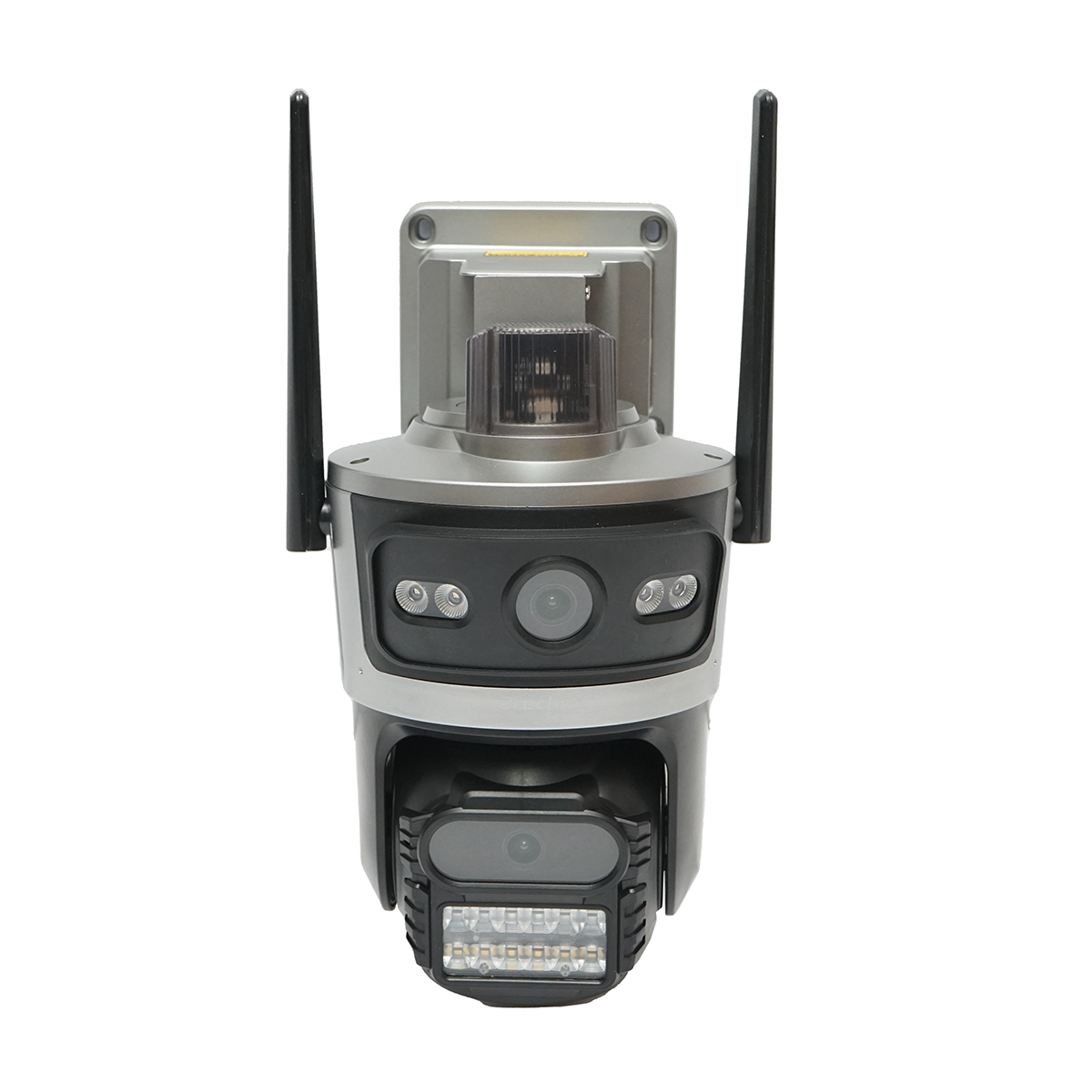 Camera supraveghere lentila duala 4 MP, cartela sim 4G, WIFI 2.4 GHz cu panou solar 7.6W, baterie 18650 incarcare rapida, rotativa 360 grade PTZ cu senzor de miscare, detectie umana PIR, alarma, night vision si aplicatie iCSee - imagine 3