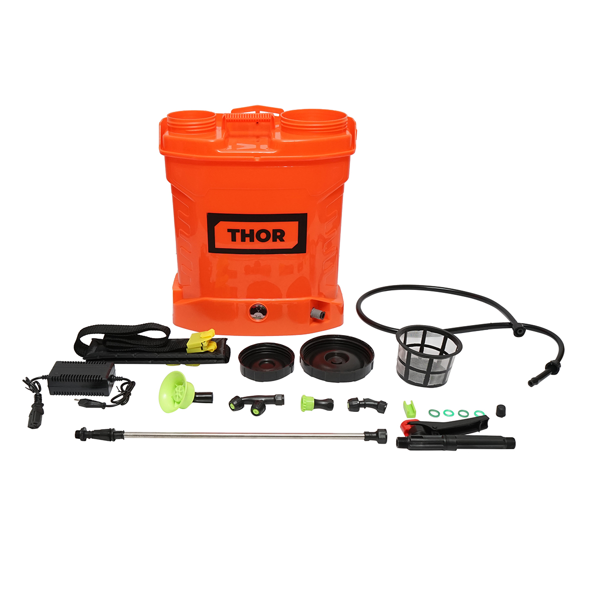 Pompa de stropit, vermorel electric cu rezervor 12L, baterie 12V, 4 duze interschimbabile THOR - imagine 2