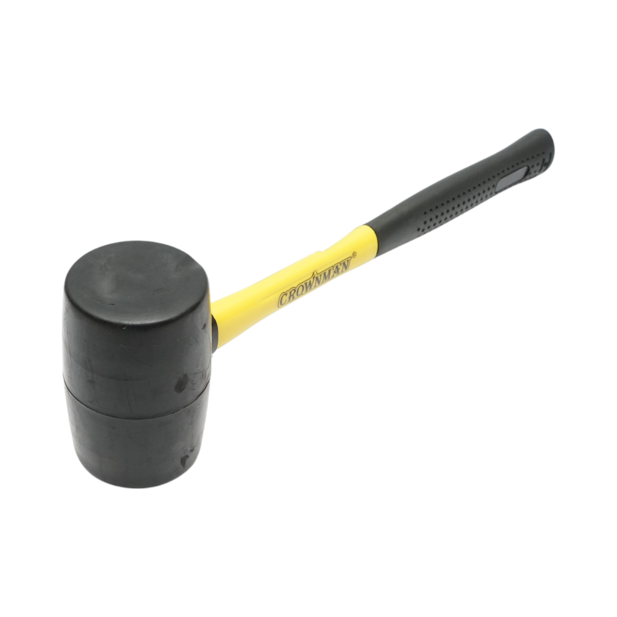 Ciocan de cauciuc 640g cu maner din fibra de sticla profesional Crownman - imagine 2