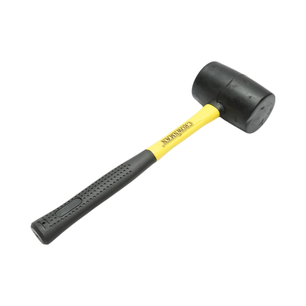 Ciocan de cauciuc 640g cu maner din fibra de sticla profesional Crownman - imagine 3