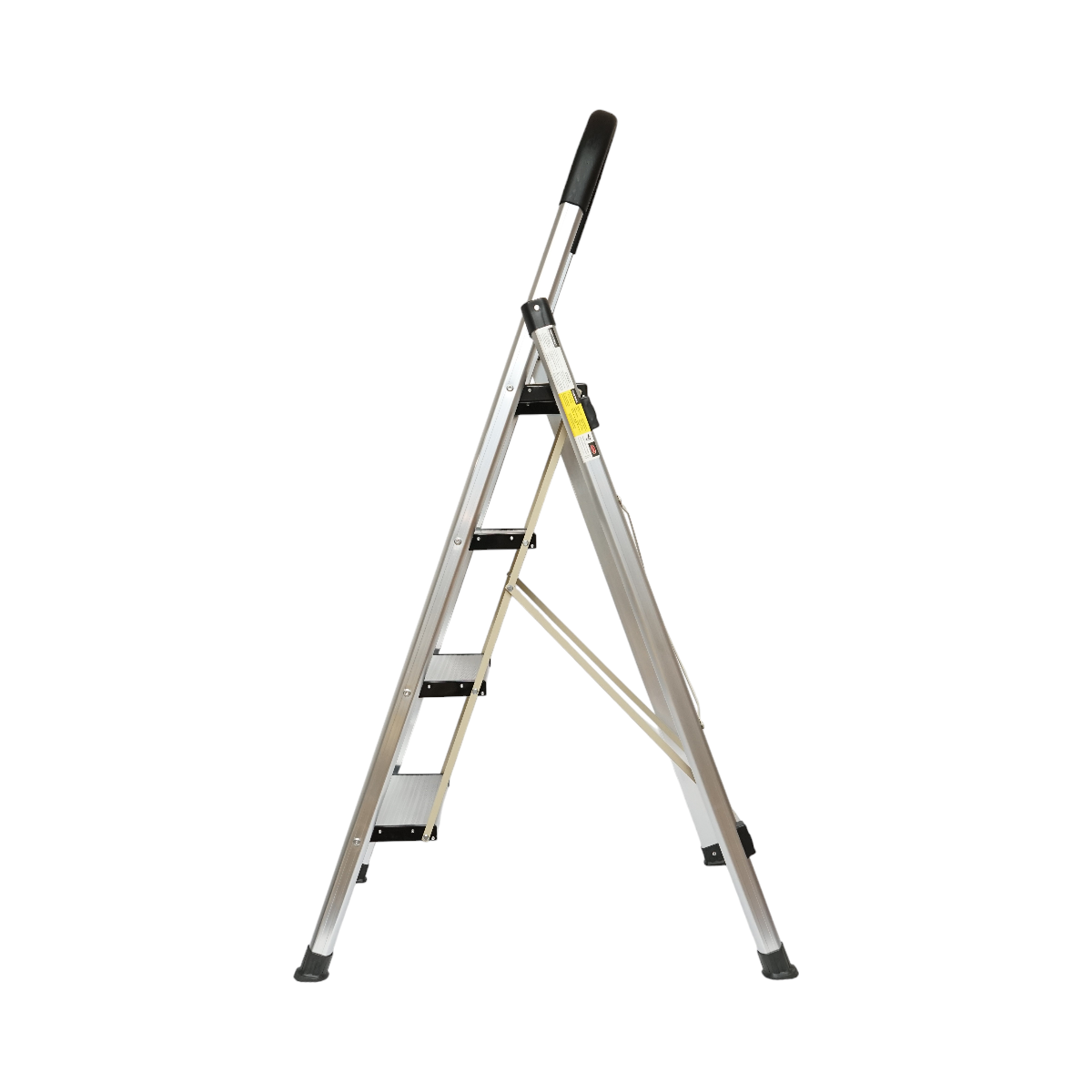 Scara aluminiu pliabila, 4 trepte antiderapante, inaltime 143cm, sarcina maxima 150Kg Crownman - imagine 3