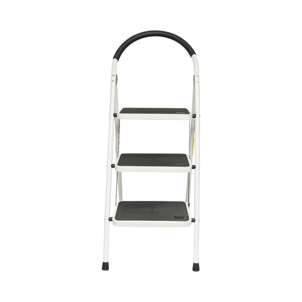Scara metalica pliabila, 3 trepte cauciuc antiderapant, inaltime 127cm, sarcina maxima 150Kg Crownman - imagine 5