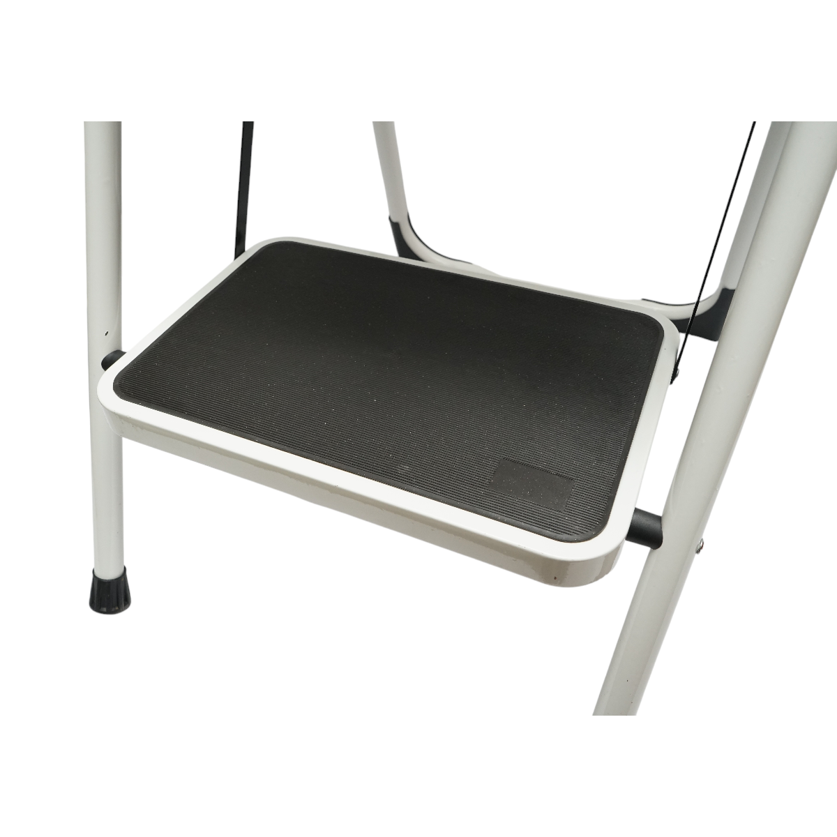 Scara metalica pliabila, 3 trepte cauciuc antiderapant, inaltime 127cm, sarcina maxima 150Kg Crownman - imagine 6