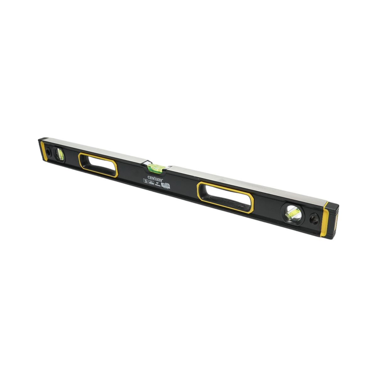 Nivela aluminiu magnetica 800mm, 3 bule de nivel, 2 manere Crownman - imagine 2