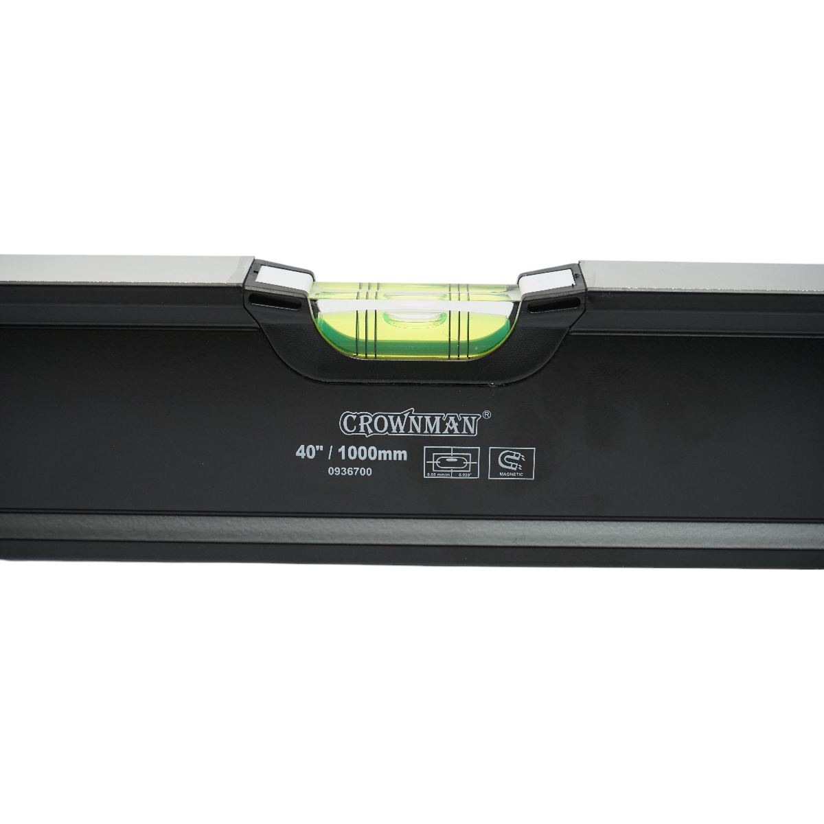 Nivela aluminiu magnetica 1000mm, 3 bule de nivel, 2 manere Crownman - imagine 5