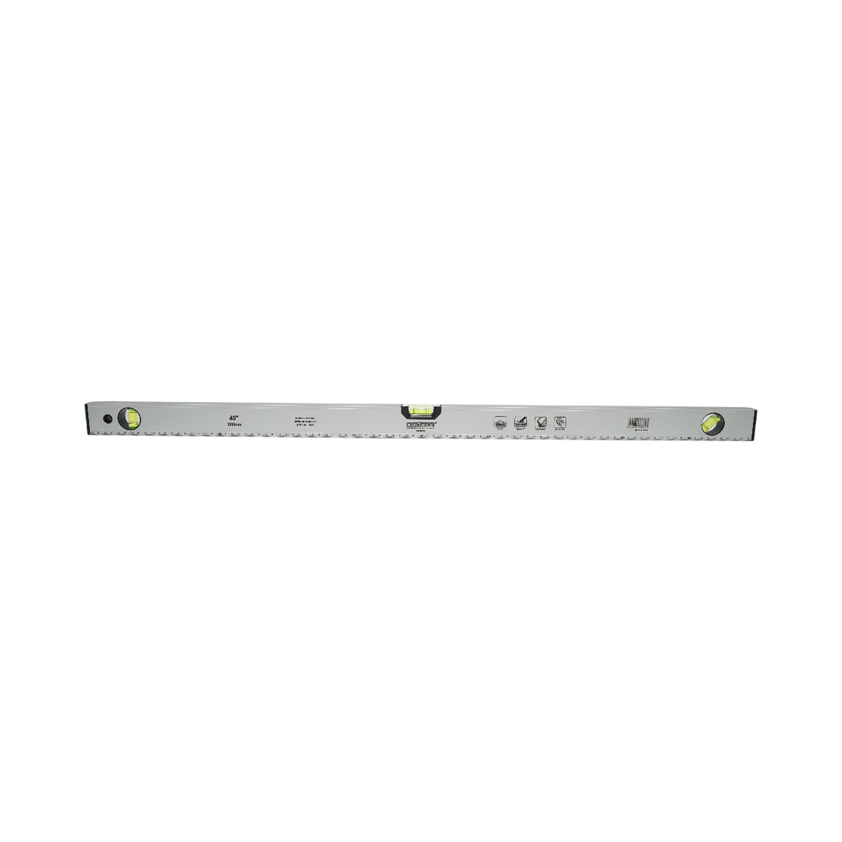 Nivela aluminiu magnetica 1000mm, 3 bule de nivel, rigla gradata 0-100cm Crownman