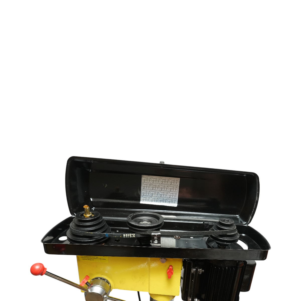 Masina de gaurit cu coloana 450W, 220V, 5 trepte, 16 viteze 180-2770 RPM, mandrina 16mm Crownman - imagine 10