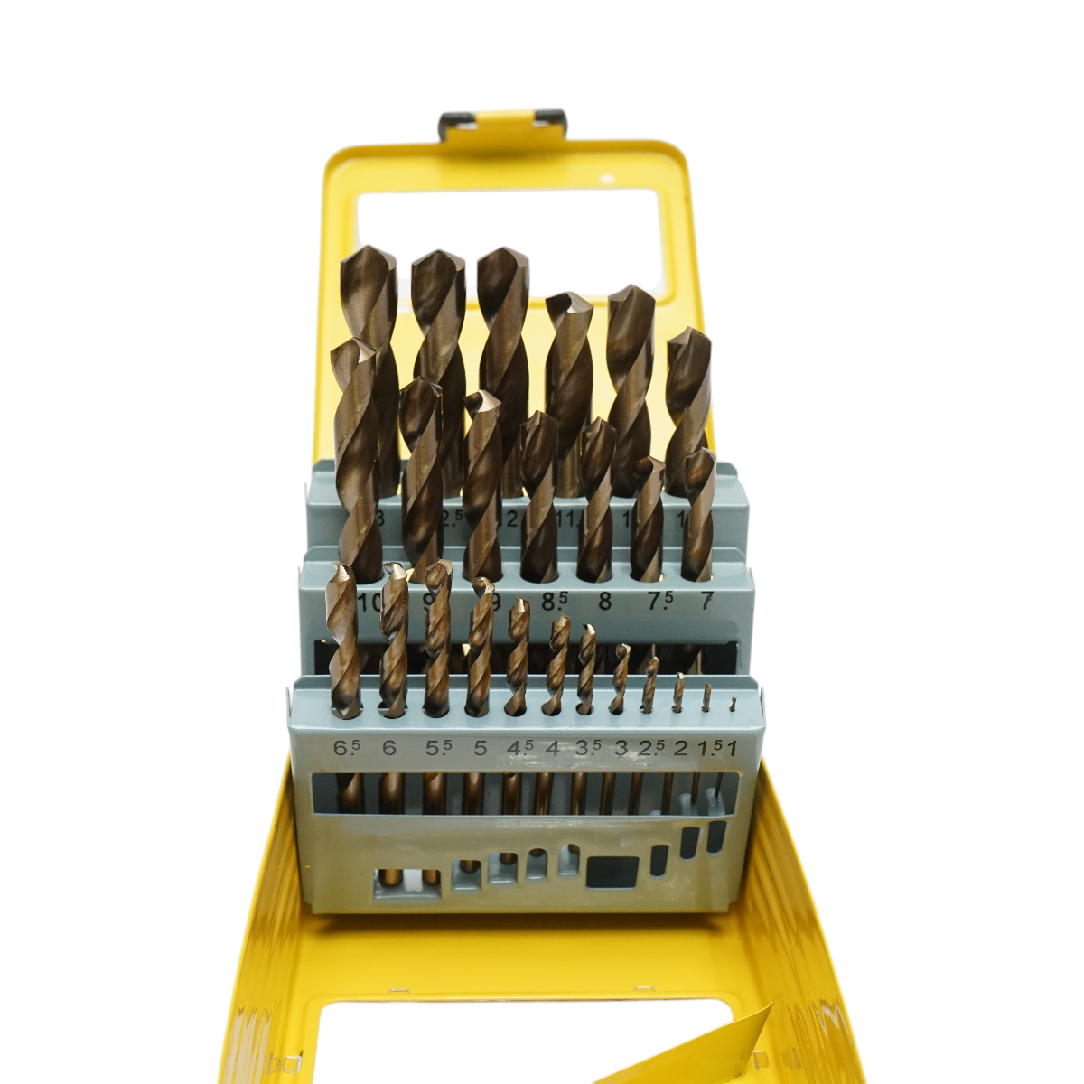 Set 25 burghie metal 1-13mm elicoidale HSS cu tija cilindrica Crownman - imagine 3