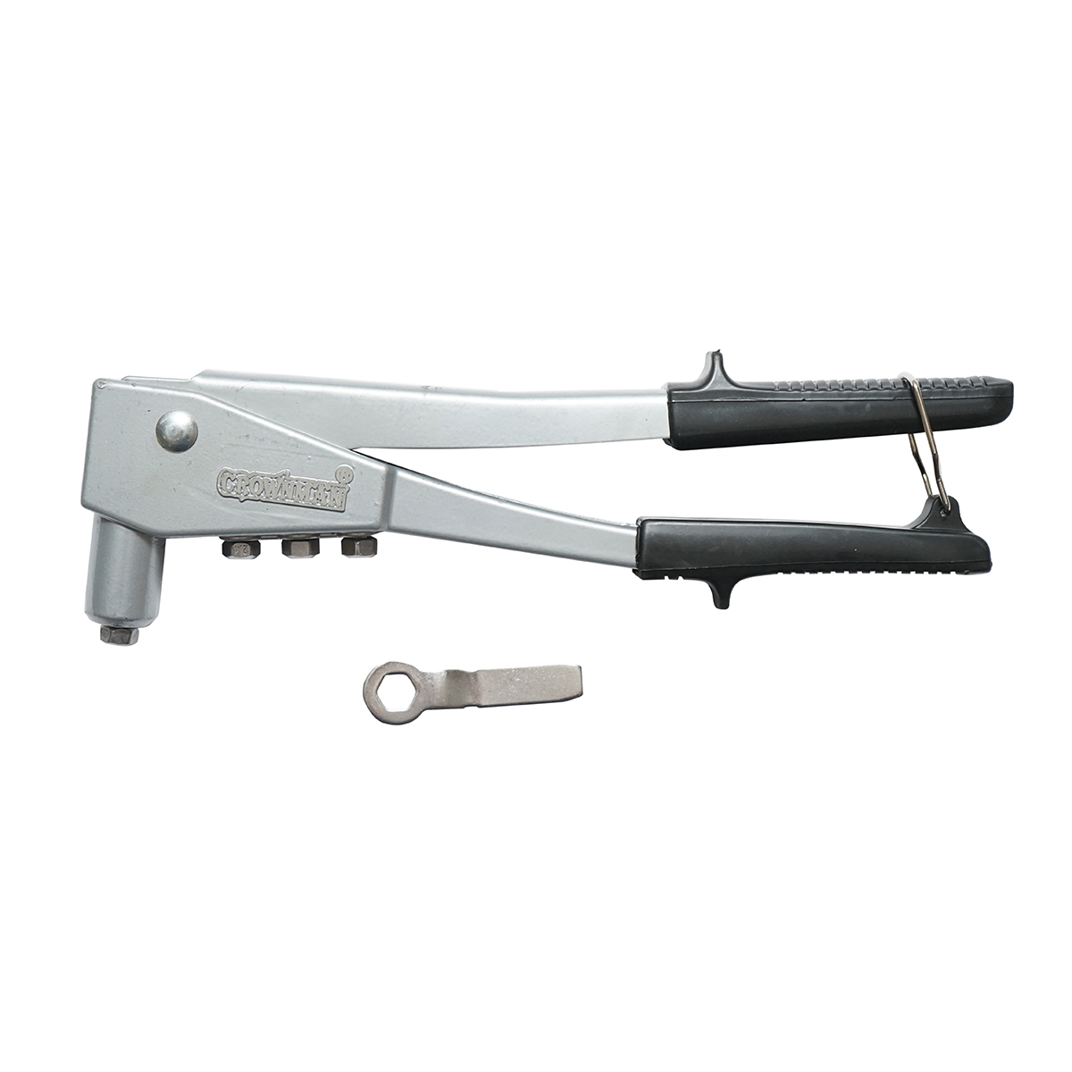 Cleste popnituri din aluminiu 260mm, 4 capete interschimbabile 2.4, 3.2, 4.0, 4.8mm profesional Crownman - imagine 2