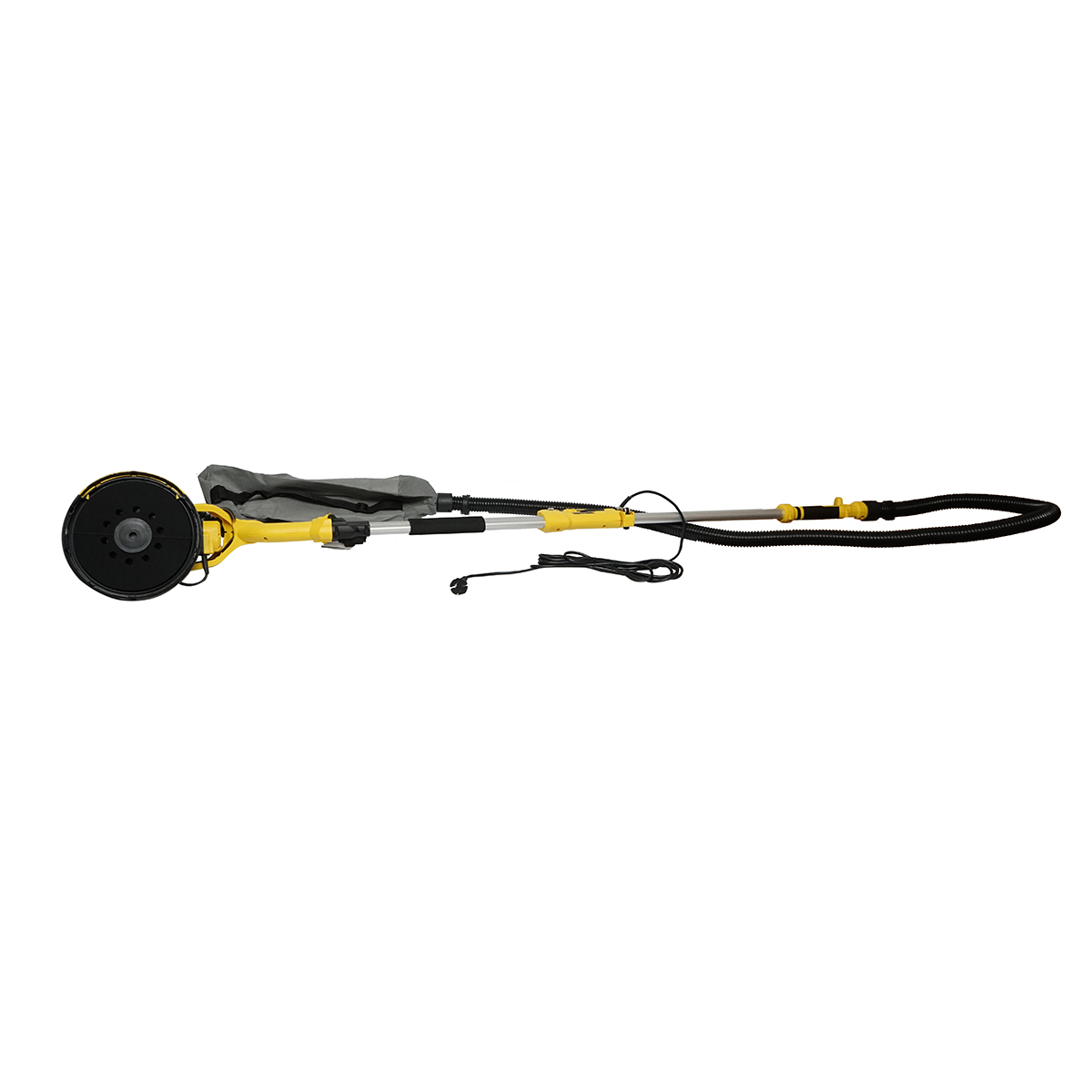 Slefuitor pereti si tavane tip girafa cu aspirator si sac 880W, 220V, 5 trepte viteza 1000-2100 r/min, brat telescopic 125-180cm, cap iluminat 72 LED-uri, 6 discuri 225mm Crownman - imagine 5