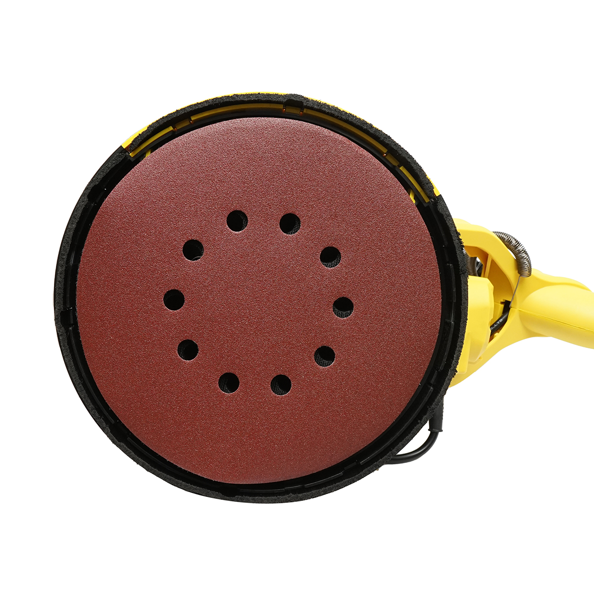 Slefuitor pereti si tavane tip girafa cu aspirator si sac 880W, 220V, 5 trepte viteza 1000-2100 r/min, brat telescopic 125-180cm, cap iluminat 72 LED-uri, 6 discuri 225mm Crownman - imagine 10