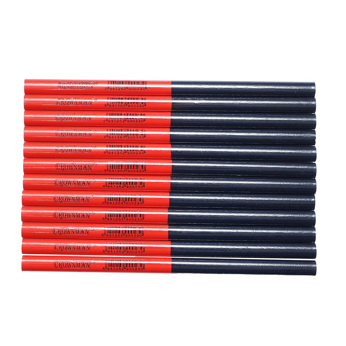 Set 12 creioane ovale tamplarie, constructii 178x4.2x2mm Crownman - imagine 3