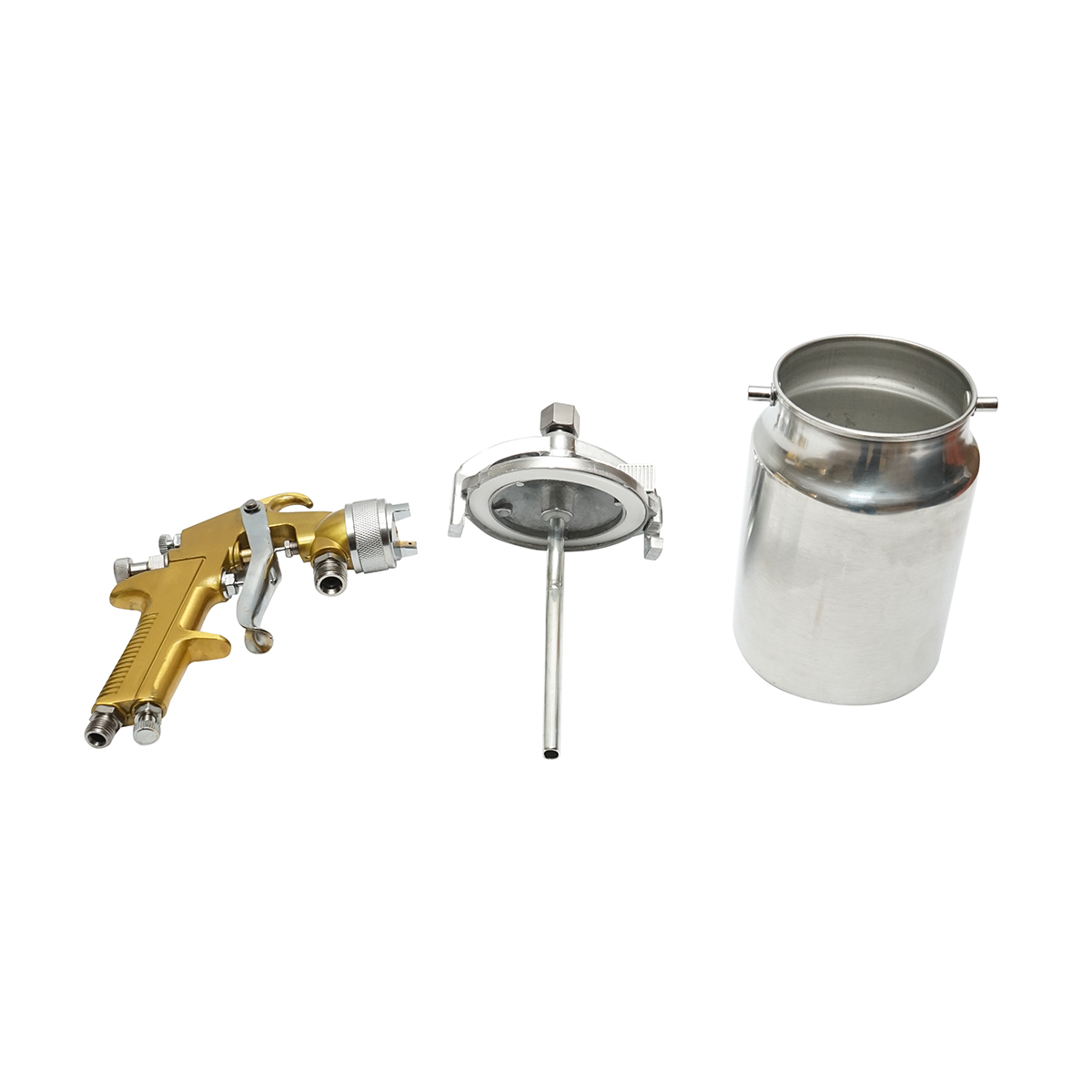 Pistol de vopsit cu aer comprimat 1000ml, debit 160-240ml/min, duza 1.8mm, presiune max. 3.5 bar Crownman - imagine 3