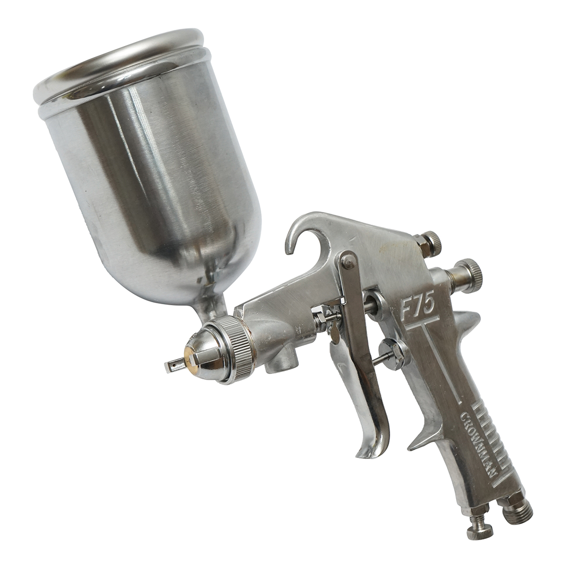 Pistol de vopsit cu aer comprimat 400ml, consum aer 3-8CFM, duza 1.5mm, presiune max. 3.5 bar Crownman - imagine 3