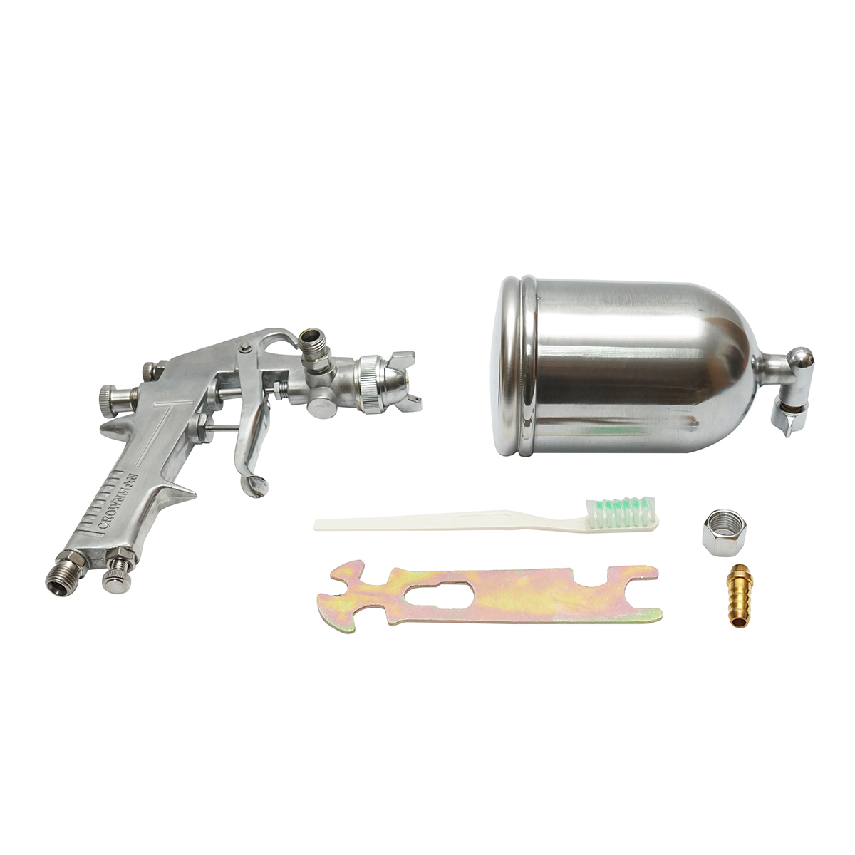 Pistol de vopsit cu aer comprimat 400ml, consum aer 3-8CFM, duza 1.5mm, presiune max. 3.5 bar Crownman - imagine 2