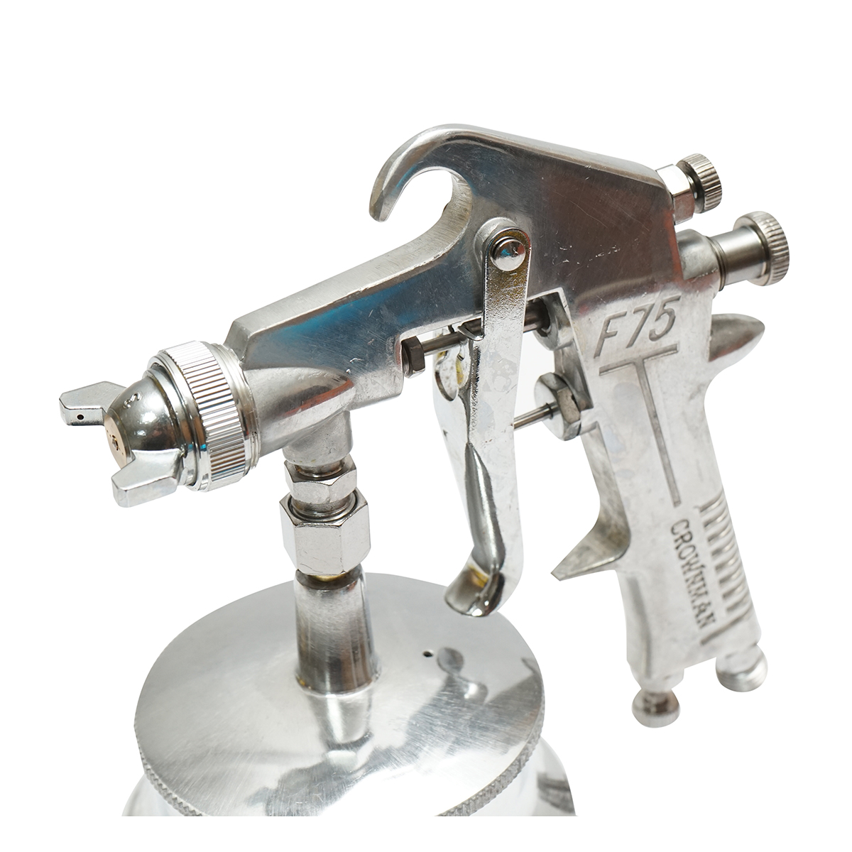 Pistol de vopsit cu aer comprimat 750ml, consum aer 3.5-8CFM, duza 1.5mm, presiune max. 5 bar Crownman - imagine 5