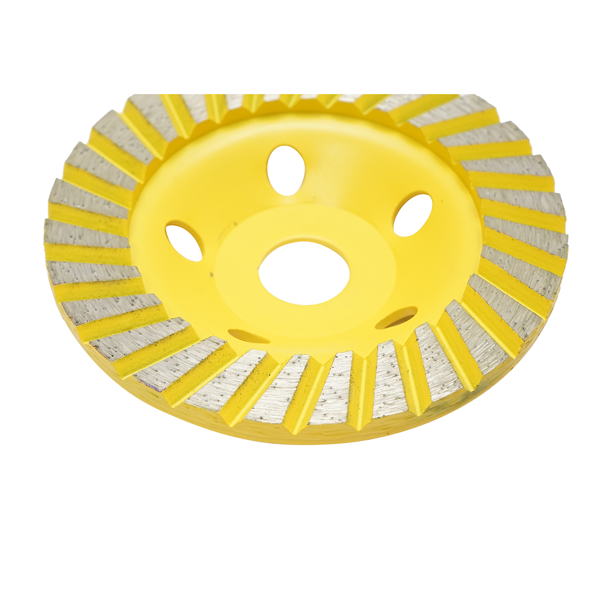 Disc diamantat turbo segmentat tip cupa 125x22.23mm pentru slefuire beton, granit, piatra Crownman - imagine 3