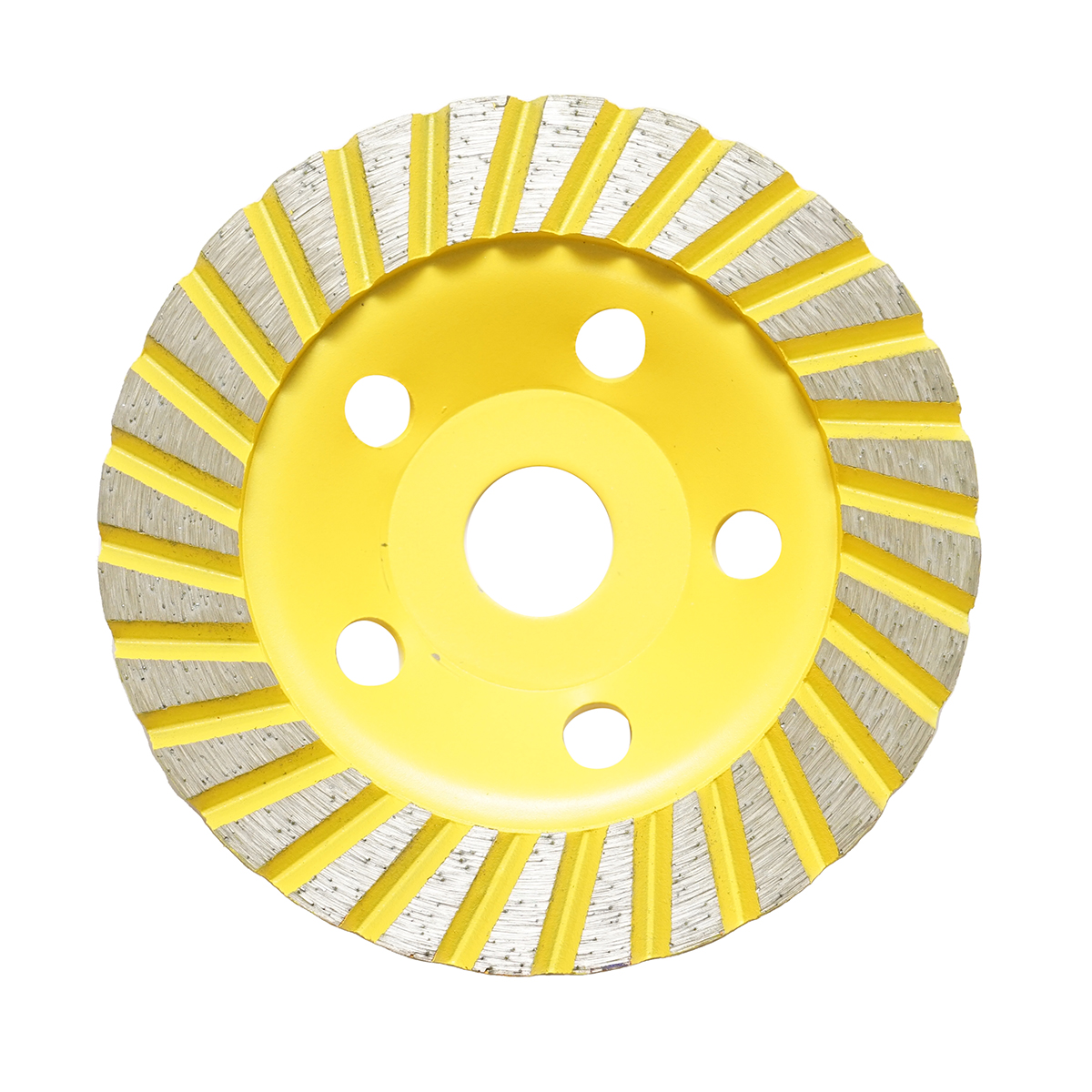 Disc diamantat turbo segmentat tip cupa 125x22.23mm pentru slefuire beton, granit, piatra Crownman