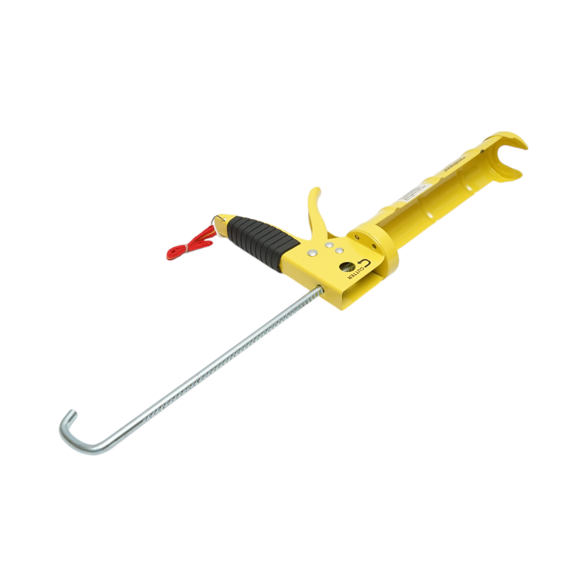 Pistol tub silicon profesional 225mm, cutter integrat, tija cu ac si carlig agatare Crownman - imagine 2