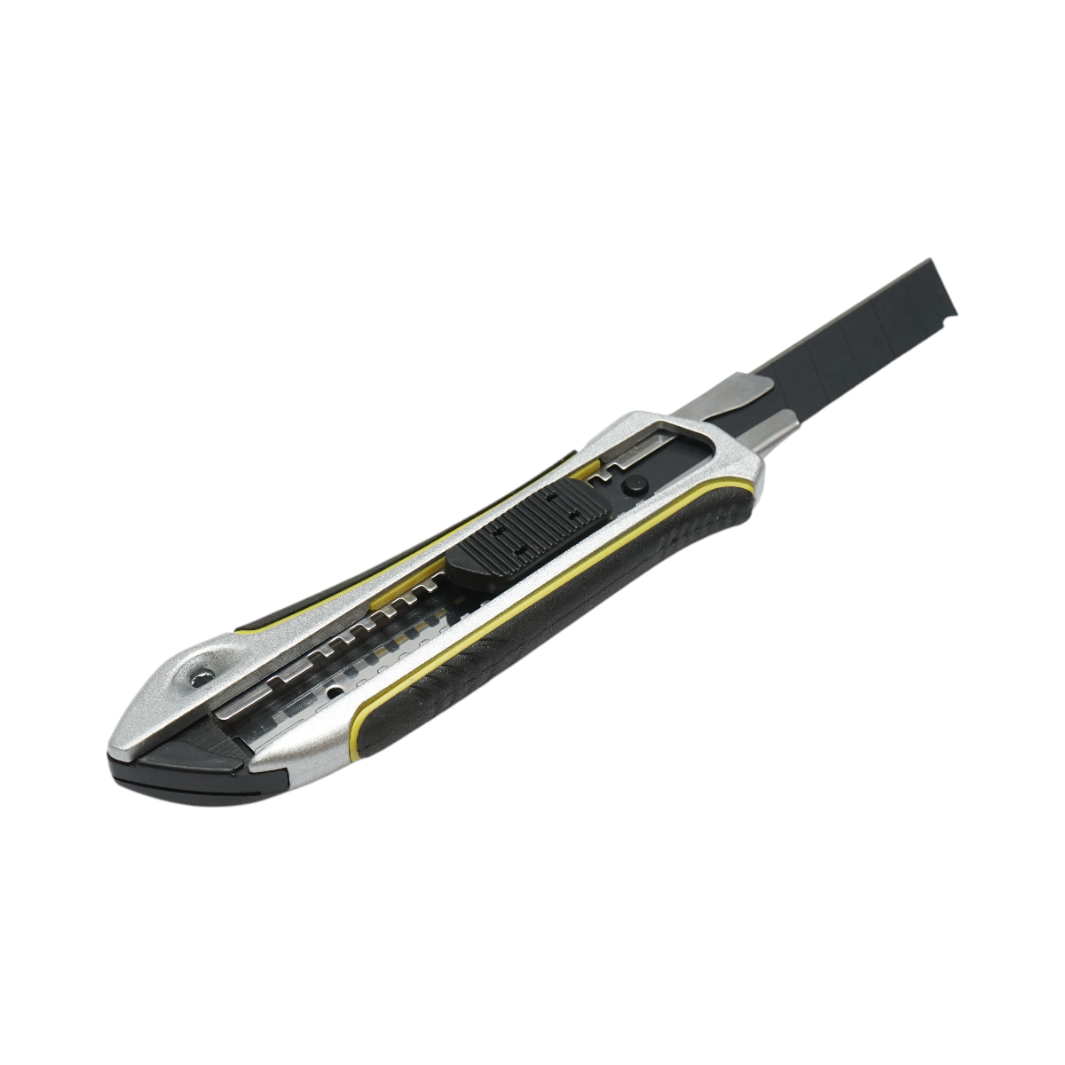 Cutit cutter profesional, lama 18mm cu maner anti-alunecare, corp aliaj de zinc Crownman - imagine 4