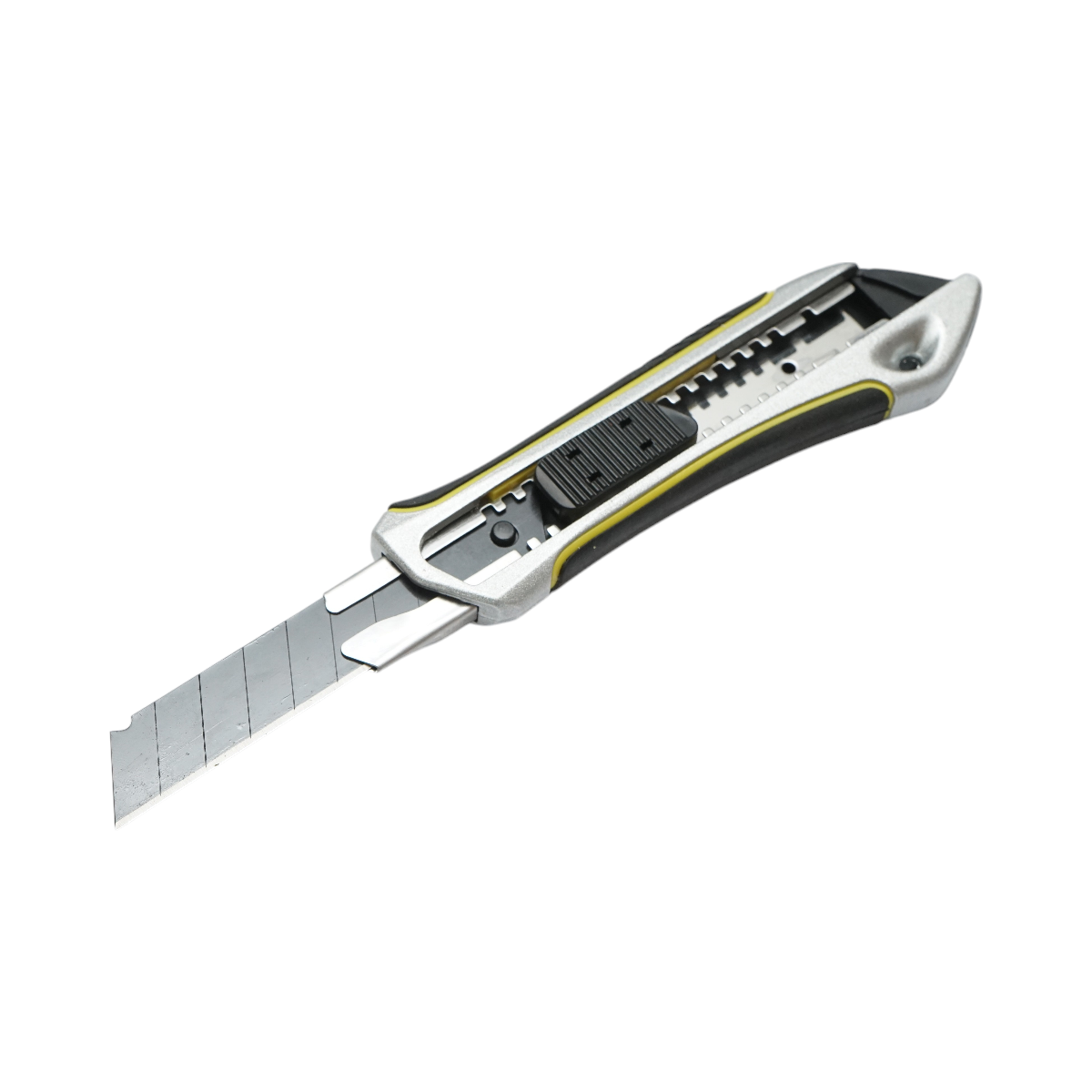 Cutit cutter profesional, lama 18mm cu maner anti-alunecare, corp aliaj de zinc Crownman - imagine 3