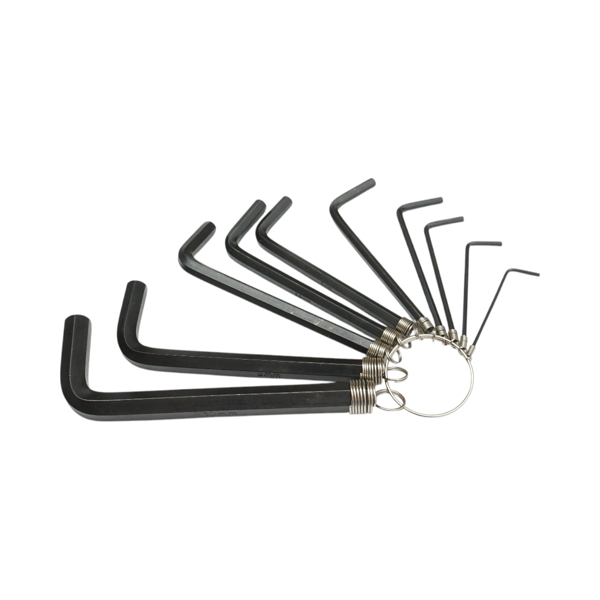Set 10 chei imbus hexagonale 1.5-10mm, otel carbon HRC 48-52 Crownman - imagine 2